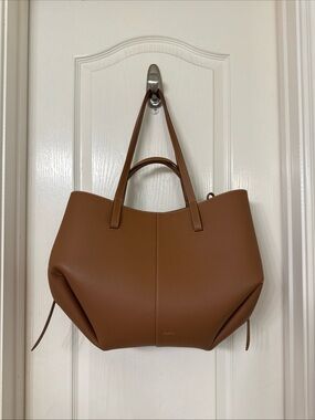 Polène  Cyme Brown  Leather Tote